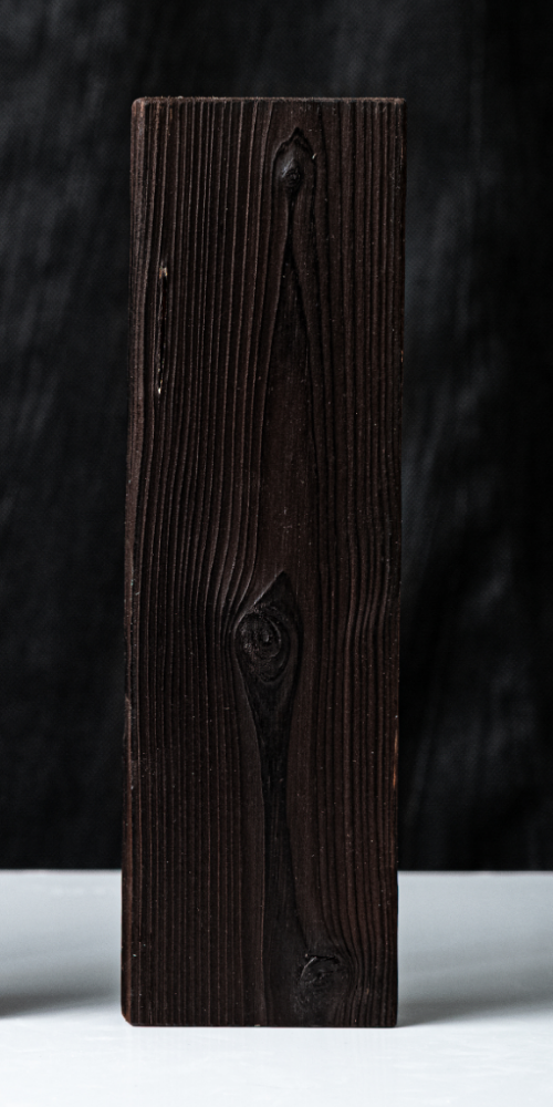 Charred wood board — Wenge - Balance, Charred board tones